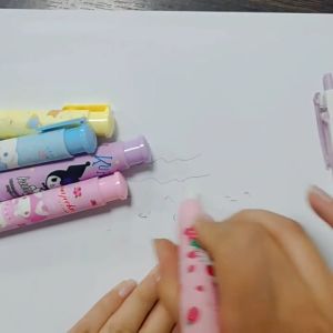 Lakoe Eraser Cartoon Press Pen Modeling Rubber Correction School Stationery Mechanical  Replenis rubber rubbing