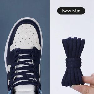 Round Shoelaces Basketball Sneakers Shoe Laces Black White Shoelace Men Women Casual Sports Shoe Shoestrings White Black