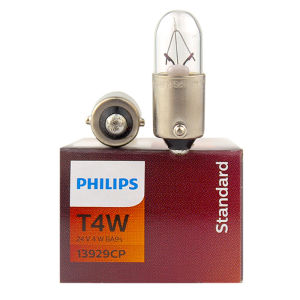 Philips | 10pcs Philips Truck 24V T4W 4W BA9s Standard Interior Lamp Original Position Bulbs License Plate Light 13929CP Wholesale