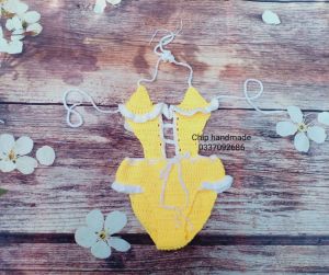 Bikini đồ bơi liền thân thủ công cho bé