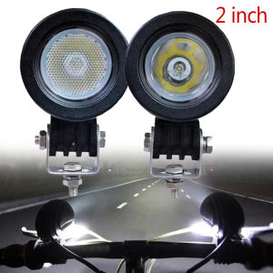 2 inch Round Motorbike Auxiliary Headlamp LED Fog Light for Motorcycle 4x4 offroad Headligh Spot Flood Work Lamp LED Running DRL