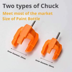 MSWZ 2 IN1 20/25mm Electric Paint Shaker Holder Clips Universal untuk latihan elektrik pelbagai pemasangan mudah ringan TS-007 untuk Model ketenteraan membuat alat DIY seni