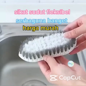 Sikat Sudut Lantai WC Kamar Mandi Wastafel - Sikat Fleksibel Flexible Serbaguna