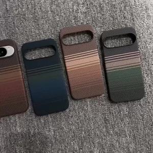 szhaiyu | Kevlar Aramid Carbon Fiber Pattern Case For Google Pixel 11 Pro XL 11 10 9 Pro Magnetic Wireless Charge Heat dissipation Cover