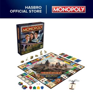 Monopoly Harry Potter Edition Board Game Hogwarts Adventure Ages 8+ 2-6 Players Family Gift for Kids & Adults