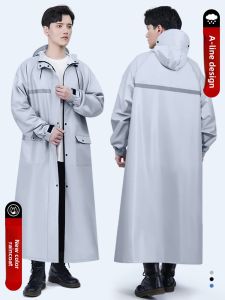 KeyRu | All-in-one Waterproof Raincoat for Adults E-bike Riders Long Anti-heavy Rain