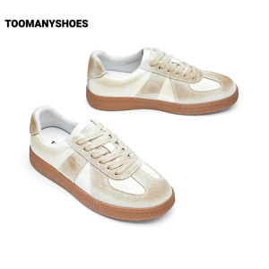 Toomanyshoes | Happy Puppy Thick Sole Training White Shoes