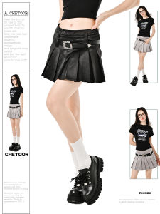 กระโปรงสั้นผ้าซาตินสีดำเอวสูง ทรงเอ ทรงเข้ารูป สำหรับผู้หญิงในฤดูร้อน 2023 กระโปรงทรงเอทรงเข้ารูปทรงเข้ารูป กระโปรงสั้นผ้าซาติน