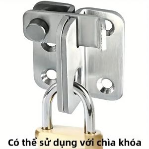 Khóa Chốt Trượt Bằng Thép Không Gỉ 1 Cái Dùng Cho Cửa Chuồng Tủ Lồng Thú Cưng Cửa Vườn Nhà Tắm Cửa Nhà Để Xe Cửa Sổ - Không Cần Vít