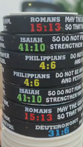 Bible Verse Bracelet silicone wristband bracelet 2025 snake Year lucky bangle Gift Amulet Christian