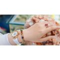 [10 Cái ] Vòng tay chỉ Đỏ may mắn - chỉ Ngũ sắc đá Ngũ sắc. 