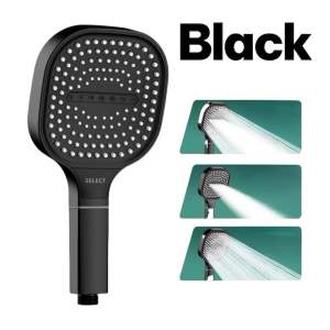 [SG STOCK] 13cm High-Pressure Water-Saving Shower Head | 3 Modes | Gentle Massage Spray