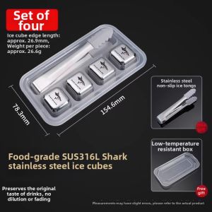Mad Shark | Food Grade 316 & 304 Stainless Steel Cooling Stones