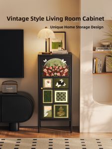 Vintage Style Narrow Storage Cabinet