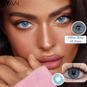 UYAAI | UYAAI Contact Lenses Beauty Colorcon Water Light Choice Natural Contact Lenses Makeup Blue Contact Lenses Cosmetics Green Lens