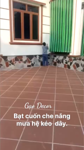 ( Đầy đủ phụ kiện )Bạt tự cuốn che nắng mưa ban công  Bạt cuốn kéo dây nhận làm theo yêu cầu