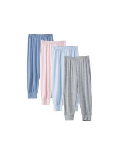 Childrens Pajamas Pure Color Loose Childrens Summer Mosquito Repelling Pants Boys Girl Modal Pants Air Conditioner Home Pants