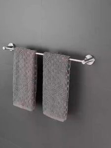 Stainless Steel Towel Rack: Single & Double Bar Bathroom Accessories Towel Rail Kitchen Wall Cloth Holder