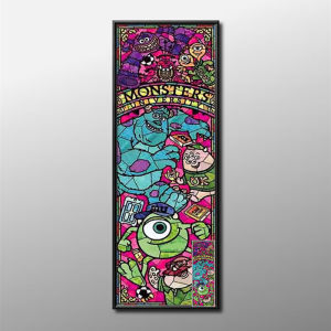 5D Diamond Painting DIY European Cartoon Monster Power Company Cross Stitch Full Drill New 2023 Cotton Fabric Bedroom Artwork