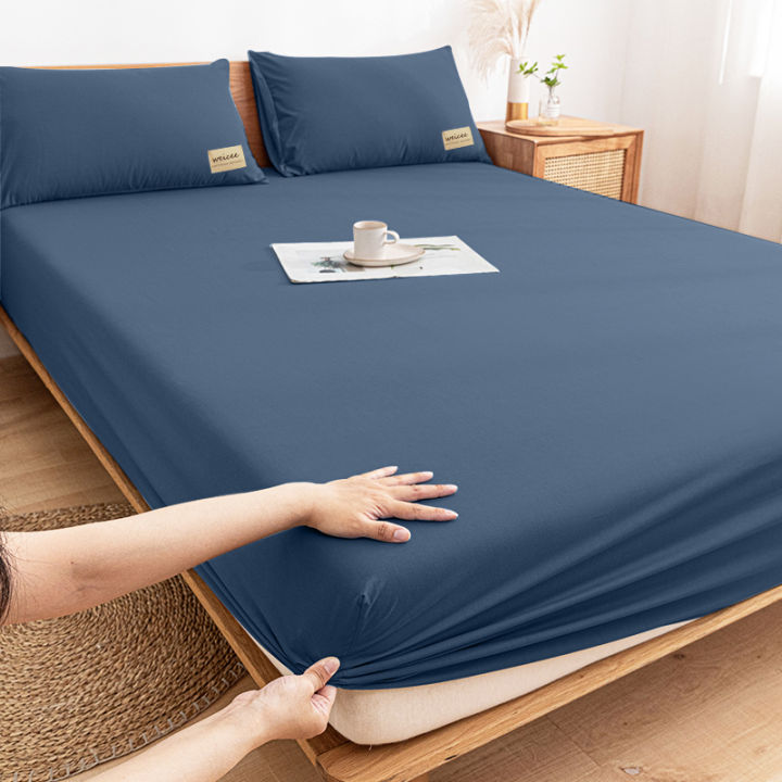 3-in-1-plain-bedsheet-no-lukot-no-gusot-bedsheet-single-double-queen