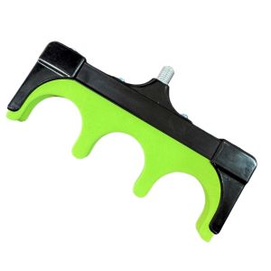 1pc 3-Hole Fishing Rod Holder Head High-Strength Aluminum Alloy Anti-Slip for Stream/Sea/Shore Fishing Enhances Stability