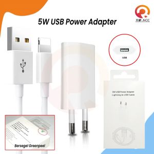 [RO ACC] CHARGER CASAN 5W KAKI 2 1A 1SET FOR IPHONE 5/6/7/8 PLUS