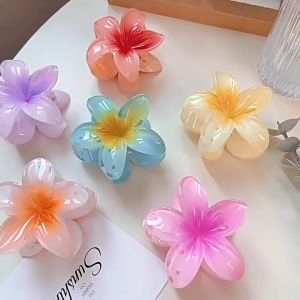 กิ๊บติดผมดอกไม้ไข่กิ๊บติดผมหางม้าสูงกิ๊บติดผมดอกไม้หญิง ACFUNY