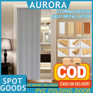 Aurora Pvc Folding Door Household Sliding Door Track Door Folding Door Pvc Door