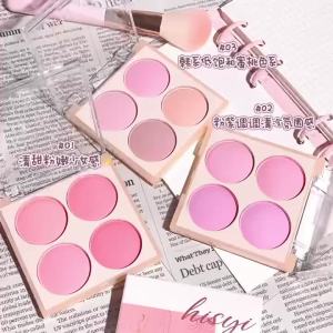 Bảng Phấn Má Hồng Lì 4 Màu Thông Minh Màu Má Nhẹ Nhàng Tự Nhiên Cho Lớp Trang Điểm Màu Nude Và Lễ Hội Dễ Tán Bền Màu