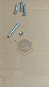 M5X40 (4 CM) BAUT MUR HEXAGON PUTIH FULL DRAT BMP M5 X 40 PANJANG 4 CM DIAMETER BODY 5MM BAUT PUTIH 5X40 KUNCI 8 BAUT MUR HEX M5X40MM BAUT HEXAGONAL BOLT 5 X 40MM KUNCI PAS 8MM