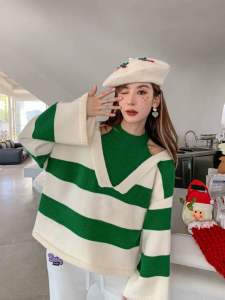 พร้อมส่ง เสื้อไหมพรมเปิดไหล่ทรงoversize อก34”-50”++