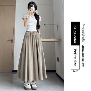 YAYANGREN | Short Figure-Friendly Droopy A-Line Pant-Skirt Yellow