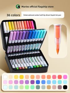 Marie’s | Double Head Liquid Acrylic Markers School Art Soft Tip 60 Colors Non-toxic Washable