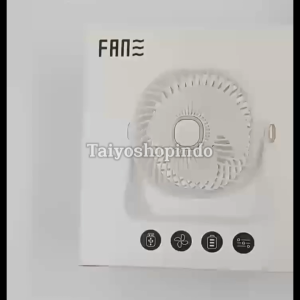 TAIYO Fan Portable Stand Kotak Kipas Angin 360 Rotable Angle Meja Dinding USB Charger Type-C Rechargeable
