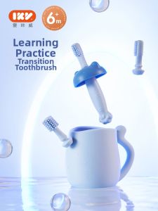 IKV | Baby Toothbrush for 6 Months+ Early Training Self-Brushing Silicone