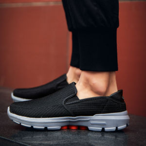 Rambling Home New Arrival Men Slip-on Loafers Lightweight Soft Sole Breathable Non Slip Shock-Absorbing Casual Sports Running Shoes