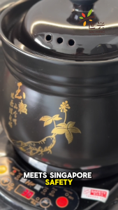 Sai Hing Traditional Chinese Casserole Ceramic Decoction 5L Pot with Automatic Cooker