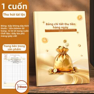 XUEDELE | Sổ Ghi Chép Tài Chính Hàng Ngày Lưu Lượng Tiền Mặt Thu Nhập và Chi Tiêu