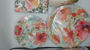 Spring & Summer Floral Tulip-Themed Party Paper Plates Paper Napkins Paper Cups Picnic Party Birthday Party Supplies