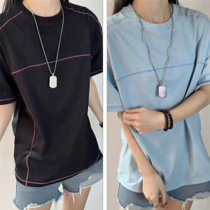 izzue | Couples Simple and Versatile Short Sleeve T-shirt