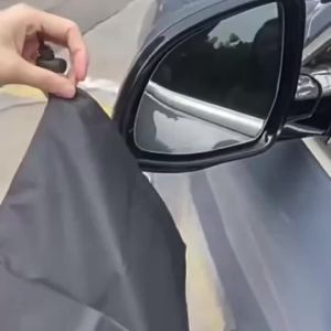 2pcs Car Rearview Mirror Snow Covers Adjustable Strap Universal Fit Uses For SUVs Minivans Sedans Trucks Winter Accessory
