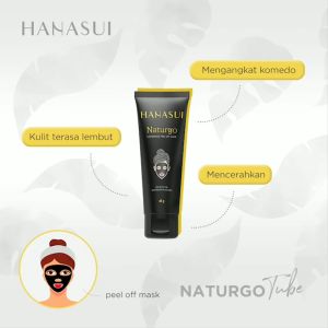 HANASUI Naturgo Tube Lightening Peel Off Mask 60g | masker pencabut komedo (BPOM)