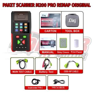 UFDATE NEW SCANNER JDIAG M200 PRO UNTUK SEMUA MOTOR PAKET UNIVERSAL