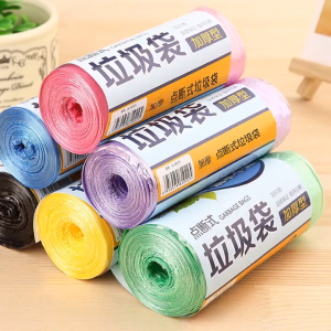 Thin Tear-off Disposable Garbage Bags for Light Waste New Material Universal Colored Flat-mouth No Handle Easy Open Dispose