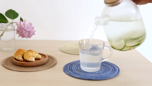 【BUY 5 TKAE 5】10PCS Place Mat For Dining Table Elegant Round Design Placemat Heat-Resistant Washable Ramie Coaster Placemat Woven Cotton Round Placemat For Dining Table Washable Heat Resistant Coaster non-slip Linen