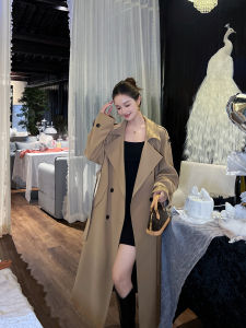 Classic Loose Womens Coat Korean Style High Quality British Atmosphere Popular Spring Autumn New Arrival Long Sleeve Coat