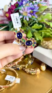 💥ต่างหูไพลินคุณหญิง  ไพลินแท้นพเก้าอัญมณี้สริมดวงราศี เครื่องประดับของแท้ สินค้ามีใบรับประกันดูแลตลอดการใช้งาน AUFU STORE