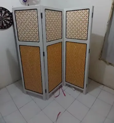 (3pintu)pembatas ruangan sholat/ sketsel /partisi ruangn