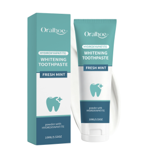oralhoe | Hydroxyapatite Whitening Toothpaste Fresh Mint Flavour Enamel Safe Stain Removal Yellowing Improvement Fresh Breath Oral Care