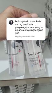 [ TONER ] KOJIE SAN SKIN LIGHTENING SKIN CLEANSER + TONER WITH HYDROMOIST 100 ML / PEMBERSIH WAJAH / TONER WAJAH